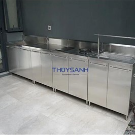 Tủ bếp inox ngoài trời model TBI01