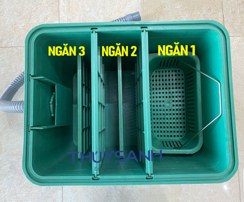 Bể tách mỡ nhựa có 3 ngăn chính