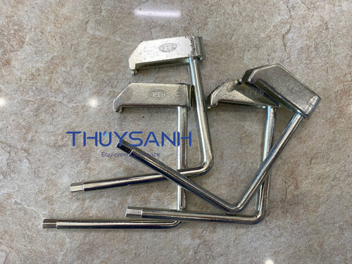Tay nâng góc mở khóa bulong  bề mặt sáng bóng