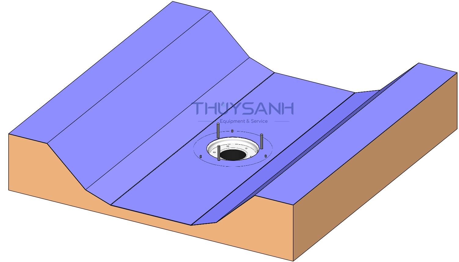 Cách lắp đặt phễu thu nước siphonic máng bê tông - 12