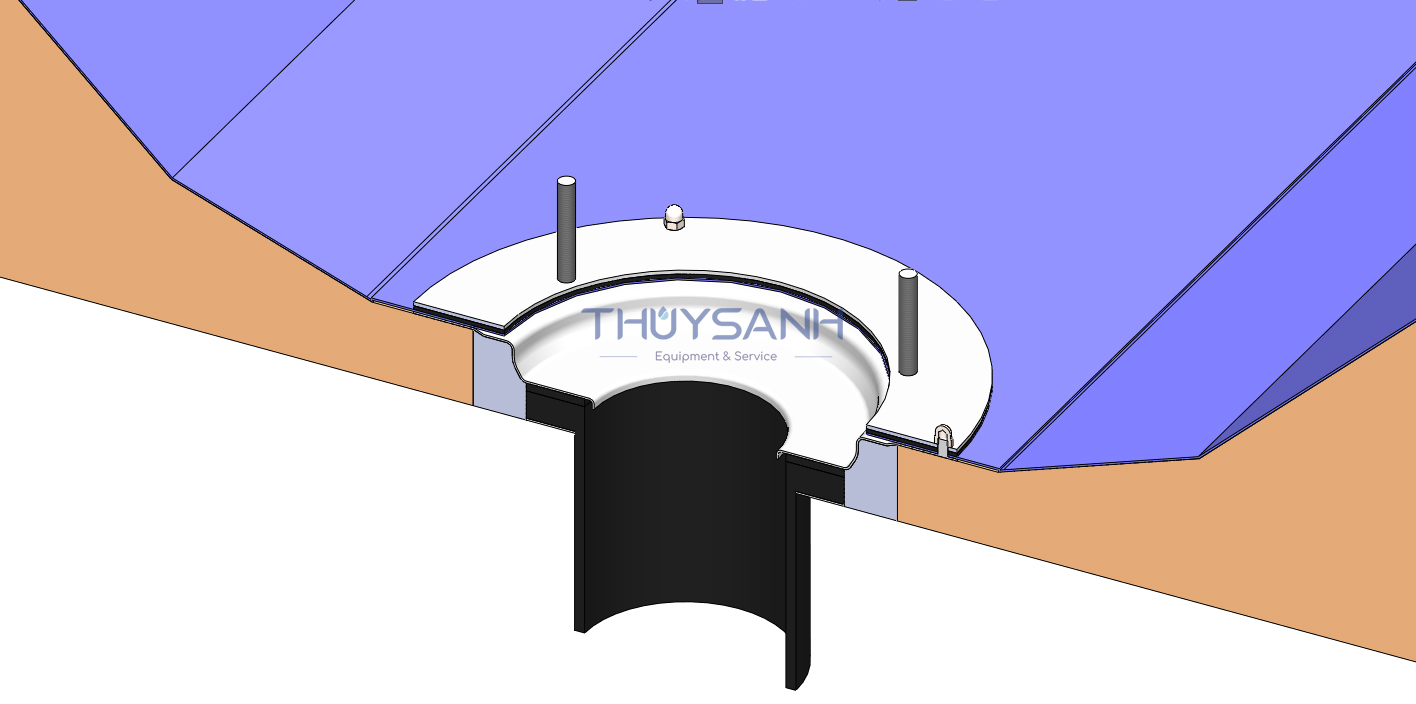Cách lắp đặt phễu thu nước siphonic máng bê tông - 15