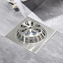 Phễu thoát sàn ban công B16-DN40, Inox 304, lắp ống D42, D48 