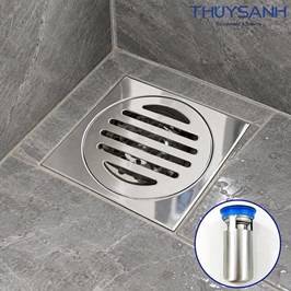 Phễu thoát sàn chống hôi Inox 304 model CF02A, lắp ống D60/D75/D90