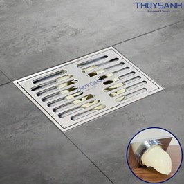 Phễu thoát sàn chống trào ngược CT-01 mặt 90x140, lắp ống D75, D90